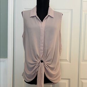 Express Dusty Rose to Pink Sleeveless Blouse